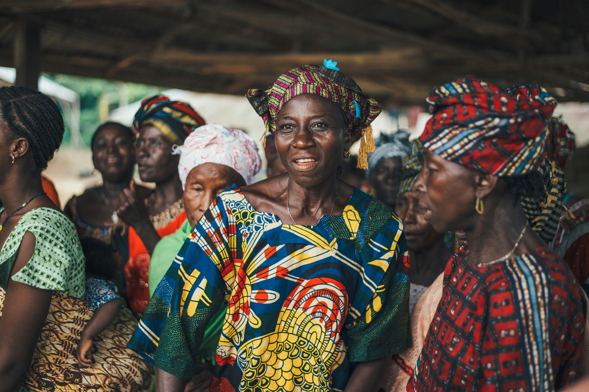 Women from a mining community in Sub-Saharan Africa